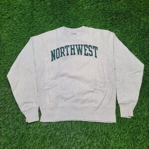 Vintage Champion Reverse Weave Northwest Missouri State Sweatshirt Mens S Crop